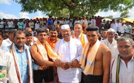 पीरबाबा यात्रेनिमित्त सासुरवाड्यात रंगला जंगी कुस्त्यांचा आखाडा; आमदार अब्दुल सत्तार यांची उपस्थिती
