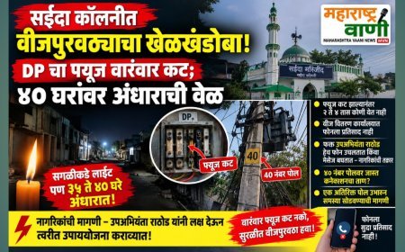 सईदा कॉलनीत वीजपुरवठ्याचा खेळखंडोबा! DP चा फ्यूज वारंवार कट; ४० घरांवर अंधाराची वेळ