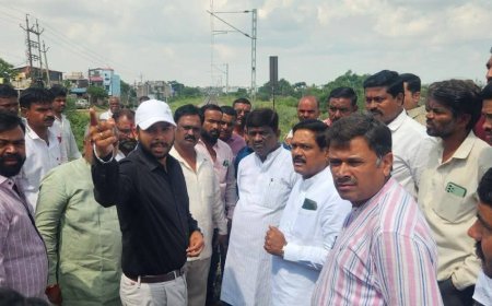राजनगर-मुकुंद नगर अंडरपासचा मार्ग मोकळा होणार? खासदार कल्याण काळेंची रेल्वे-मनपा अधिकाऱ्यांसह पाहणी