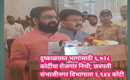दुष्काळग्रस्त भागांसाठी ६,७२८ कोटींचा रोजगार निधी; छत्रपती संभाजीनगर विभागाला १,९४४ कोटी