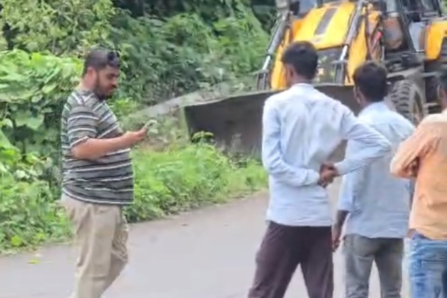अंभई–भराडी मार्गावरील वाहनधारकांसाठी दिलासादायक बातमी! बोजगावच्या धोकादायक वळणाला अखेर ‘वाट’ मिळाली; वाहनधारकांना मोठा दिलासा!