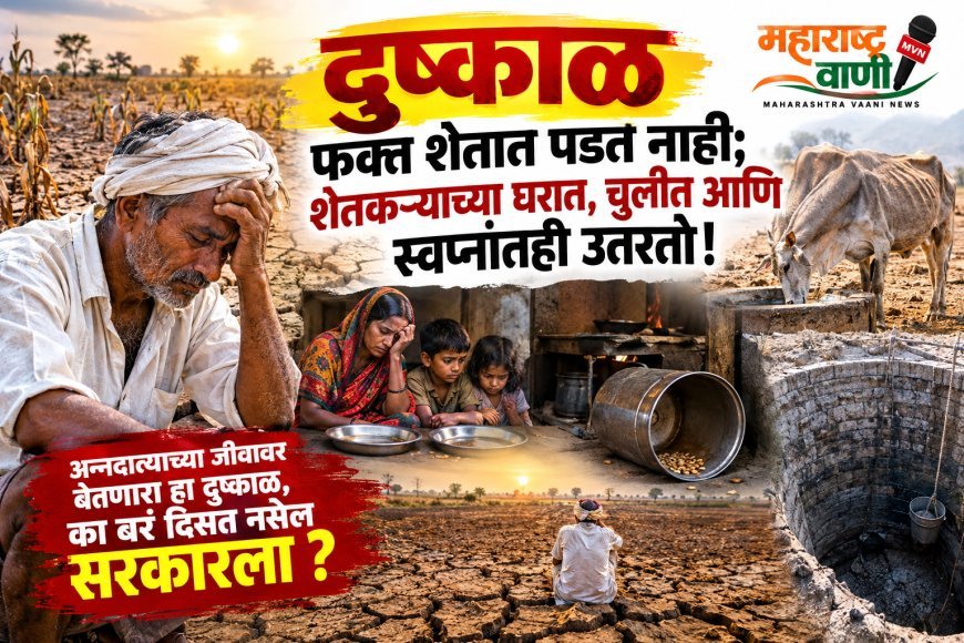 दुष्काळ फक्त शेतात पडत नसतो; तो शेतकऱ्याच्या घरात, चुलीत आणि स्वप्नांतही उतरतो!