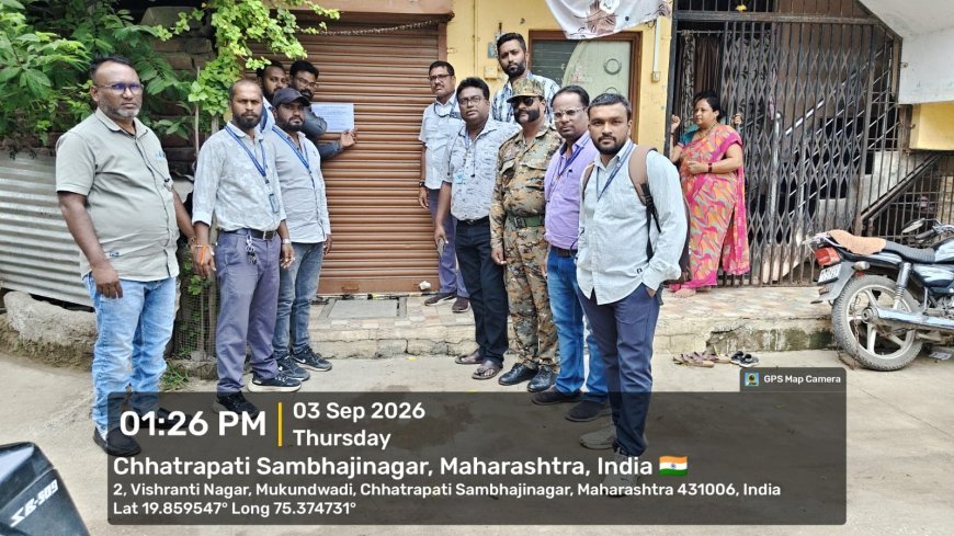 SIR कामातून उसंत मिळताच मनपाची कर वसुली मोहीम सुरू; एका दिवसात तब्बल 40 लाखांचा मालमत्ता कर वसूल!