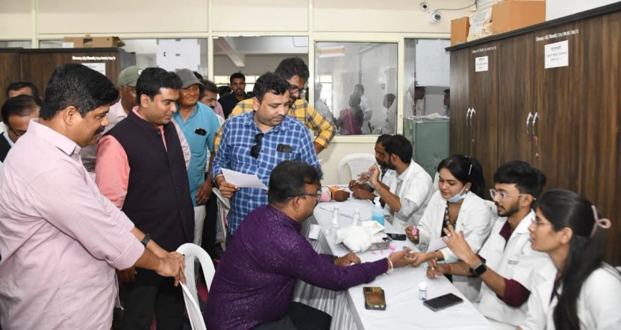 पत्रकारांच्या आरोग्य तपासणी शिबिराला उत्स्फूर्त प्रतिसाद; २६३ पत्रकारांची तपासणी