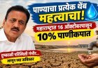 पाण्याचा प्रत्येक थेंब महत्त्वाचा! महाराष्ट्रात 16 ऑक्टोबरपासून 10% पाणीकपात