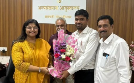 अल्पसंख्याक विद्यार्थ्यांना शासकीय योजनांचा लाभ वेळेत मिळावा; सचिव डॉ. माधवी खोडे-चवरे यांची आयुक्त कार्यालयास भेट