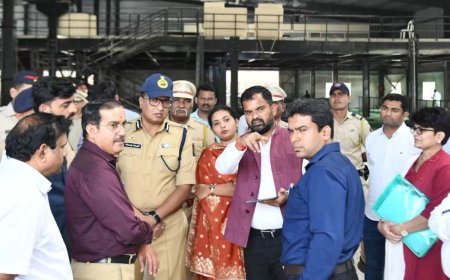पदवीधर निवडणूक : मतमोजणी केंद्राच्या सुरक्षा व्यवस्थेचा विभागीय आयुक्त जी. श्रीकांत यांच्याकडून आढावा