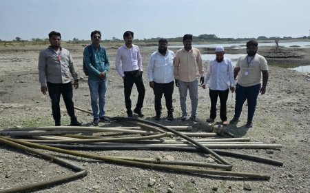 पाणी चोरांविरोधात मनपाची धडक मोहीम; १९ अनधिकृत नळजोडण्या खंडित, हर्सूल तलावातील पाईप जप्त