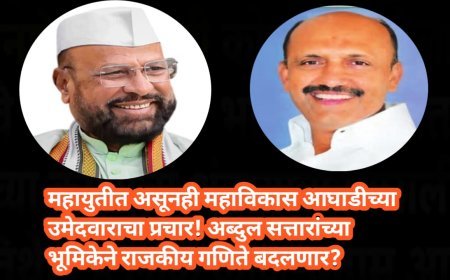 महायुतीत असूनही महाविकास आघाडीच्या उमेदवाराचा प्रचार! अब्दुल सत्तारांच्या भूमिकेने राजकीय गणिते बदलणार?
