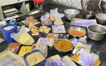 वाळूजमध्ये FDA चा मिठाई दुकानावर छापा! ६३.५ किलो संशयास्पद मिठाई जागेवरच नष्ट; १९ हजारांचा साठा जप्त