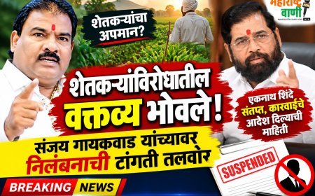 शेतकऱ्यांविरोधातील वक्तव्य भोवले! संजय गायकवाड यांच्यावर निलंबनाची टांगती तलवार; एकनाथ शिंदे संतप्त, कारवाईचे आदेश दिल्याची माहिती
