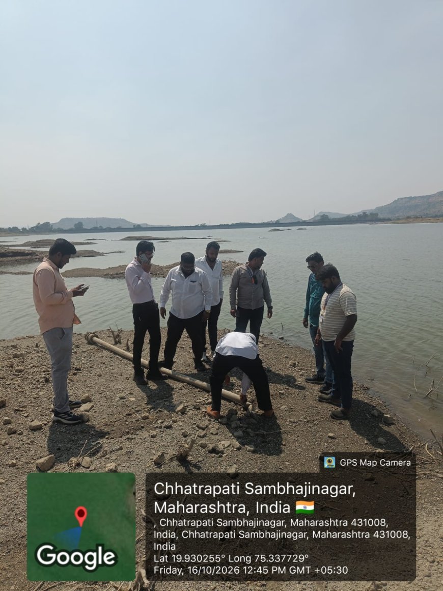 पाणी चोरांविरोधात मनपाची धडक मोहीम; १९ अनधिकृत नळजोडण्या खंडित, हर्सूल तलावातील पाईप जप्त