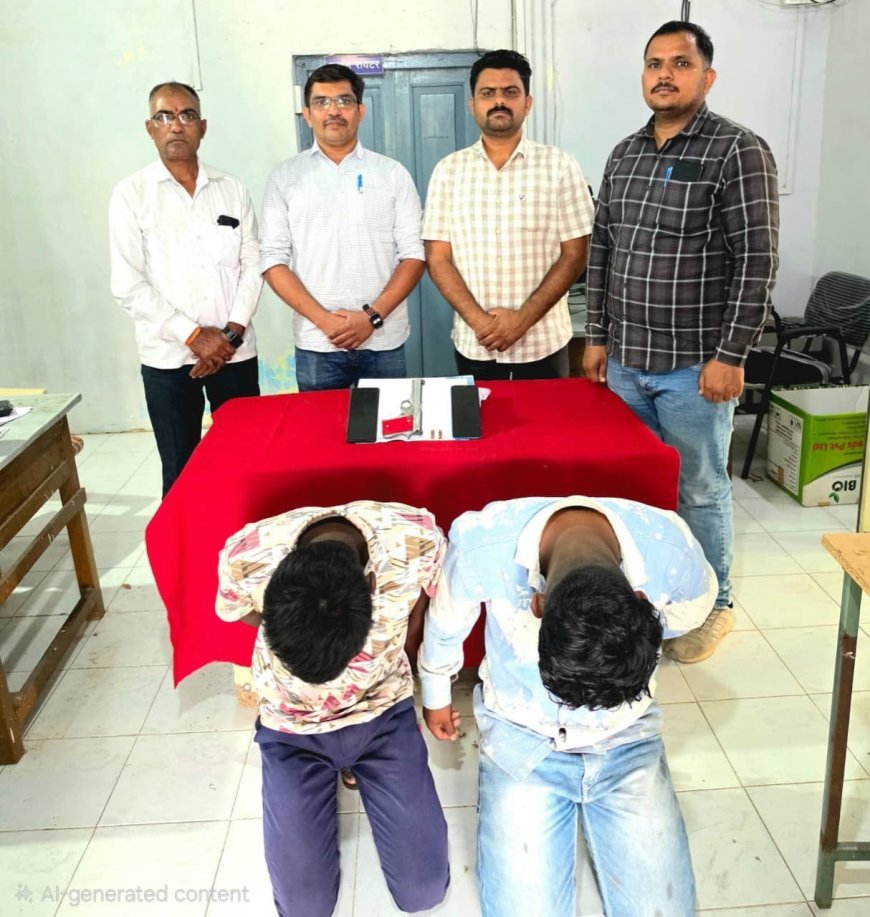 गंगापूरमध्ये गावठी कट्ट्याचा धाक दाखवणाऱ्या दोघांना बेड्या; १.१२ लाखांचा मुद्देमाल जप्त