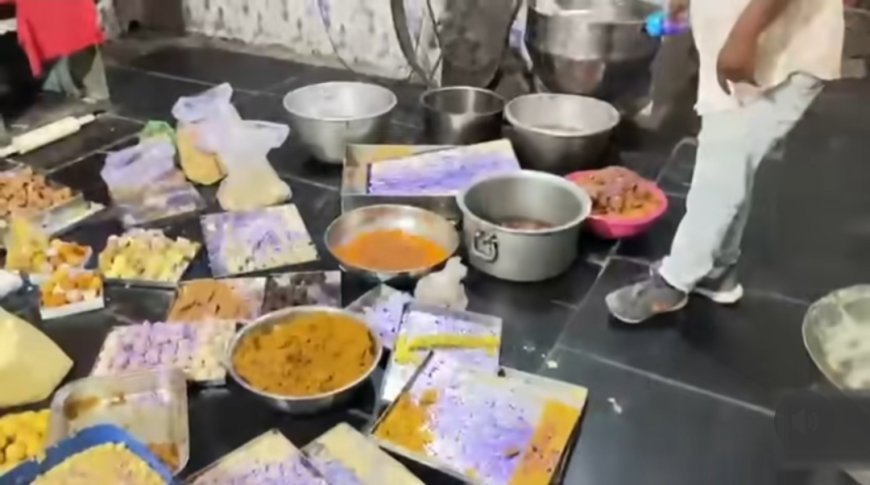 वाळूजमध्ये FDA चा मिठाई दुकानावर छापा! ६३.५ किलो संशयास्पद मिठाई जागेवरच नष्ट; १९ हजारांचा साठा जप्त